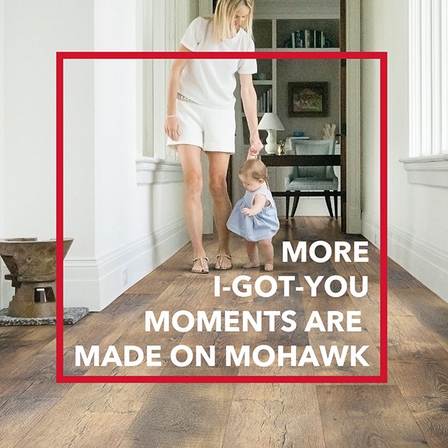 Mohawk Revwood Plus flooring in a family home