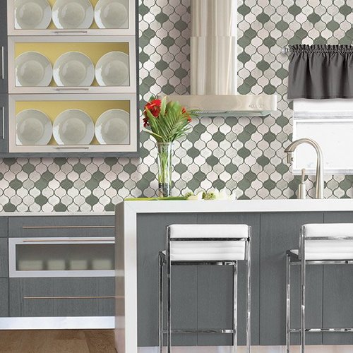 Custom tile backsplash in Springfield VA from Carpetland