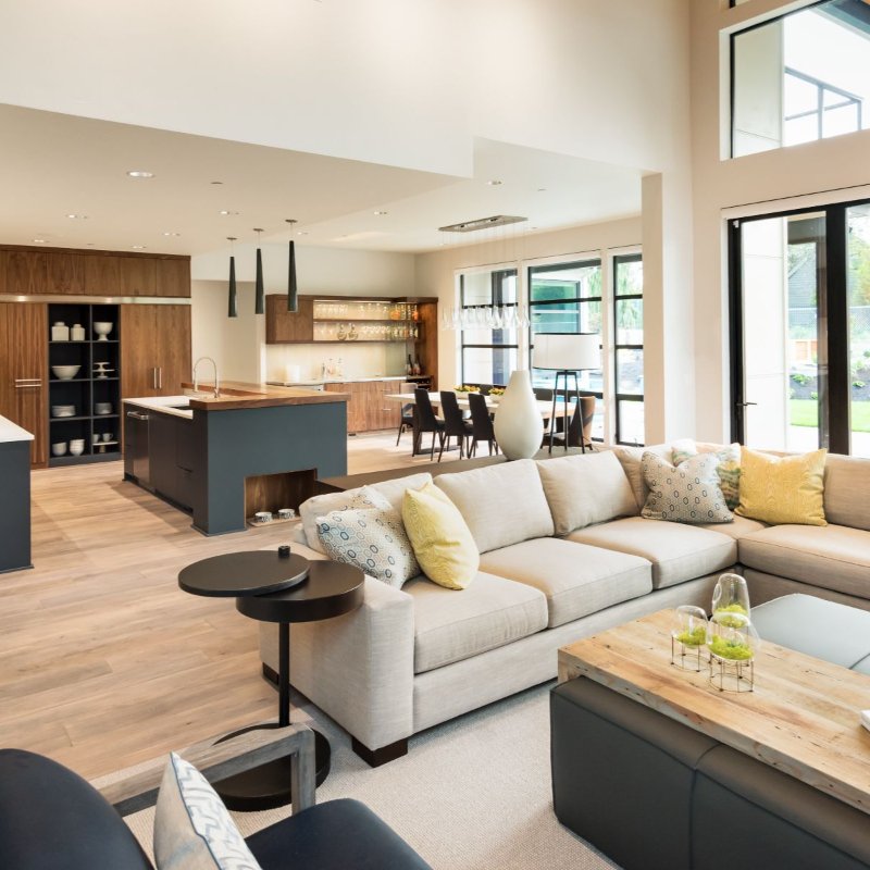 Elegant open concept home with Luxury Vinyl flooring