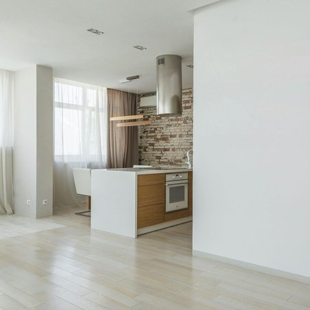 LVP flooring in a minimalist home